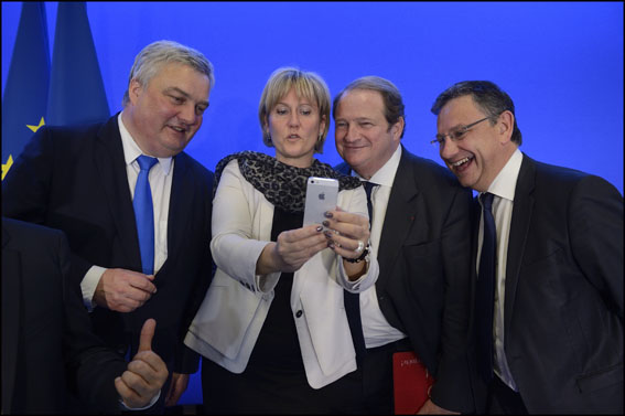 PARIS: Cope delivers a speech after the second round of municipal elections.