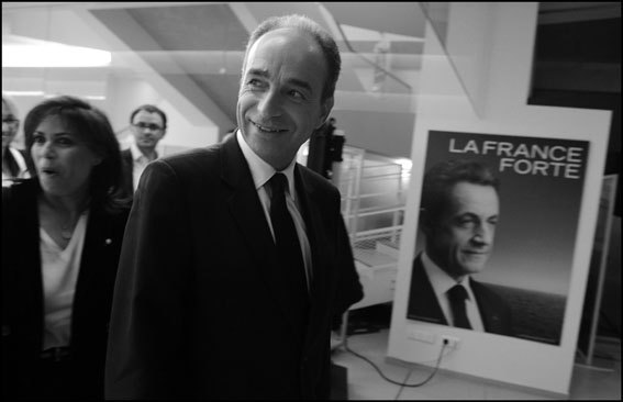 Paris: Jean Francois Cope talks with journalists