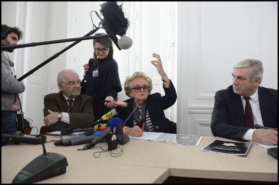 Paris: Bernadeet Chirac and Sauvadet press conference