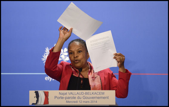 Paris: Taubira press conference