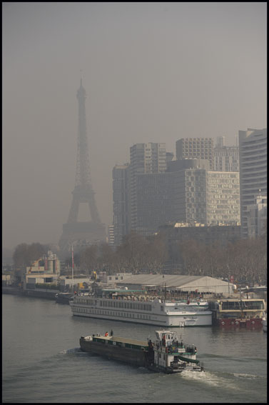 Paris: Pollution over Paris