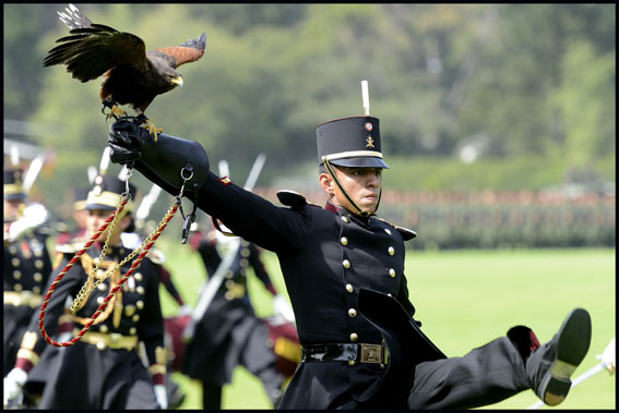 Mexico: A soldier with an eagle