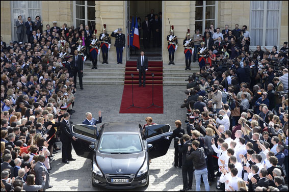 PARIS: Take over ceremony at Matignon Palace