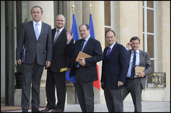 PARIS: PS delegation at Elysee Palace