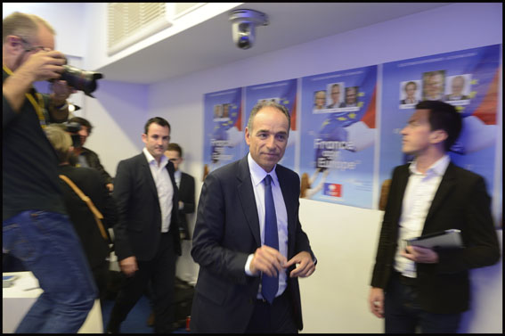 Paris: Cope delivers a speech at the ump headquarter