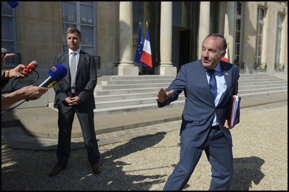 Paris: Gattaz at Elysee Palace