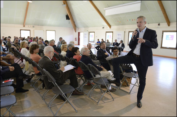 Herblay: Bruno Le Maire attends a meeting