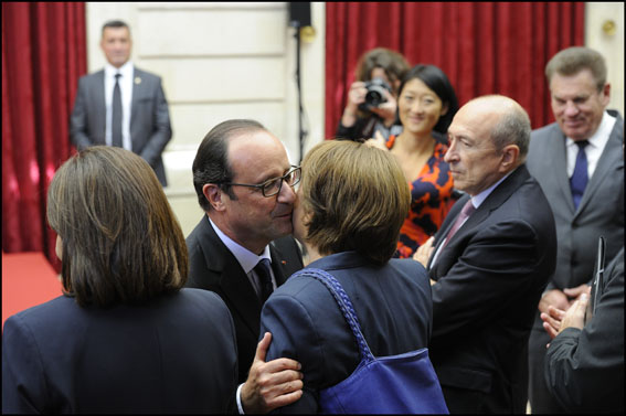 Paris: Lunch in preparation for the upcoming 2016 Euro Cup at Elysee Palace