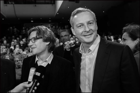 Neuilly-sur-Seine: Le Maire and Jean Sarkozy during a meeting