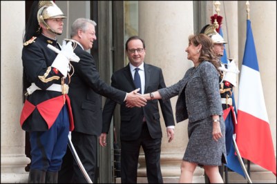 Paris: Hollande welcomes Al Gore