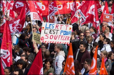Paris:Demonstration by the Trade Unions of Assistance publique
