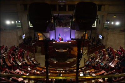 Manuel Valls. French Prime Minister, Manuel Valls during his speech of the 2015 Social Conference for Employment. Paris, FRANCE-19/10/2015