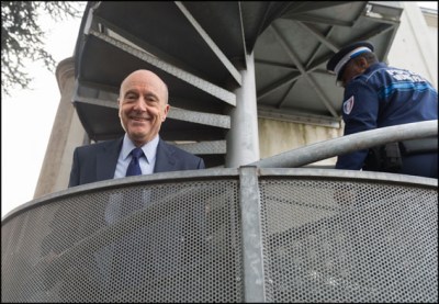 Alain Juppe. Former French Prime Minister, Alain Juppe attends a meeting on local security prior visiting the local police. Saint-Maur-des-Fosses, FRANCE-17/02/2016
