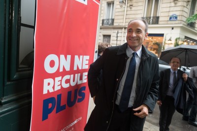Jean-Francois Cope. French member of parliament candidate in the right-wing opposition Les Republicains (LR) party primary ahead of France's 2017 presidential elections, Jean-Francois Cope,  during the inauguration of his election campaign headquarters. Paris, FRANCE-31/05/2016