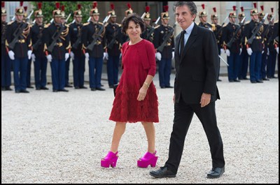 Monique and Jack Lang. French President Francois Hollande welcomes South African President Jacob Zuma and his wife Thobeka Stacy Mabhija for a state dinner in Zuma's honour at the Elysee Presidential Palace Paris, FRANCE-11/07/2016