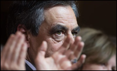 Francois Fillon. Francois Fillon, candidate for the right-wing primaries ahead of the French 2017 presidential election, delivers a speech during a campaign rally Porte de Versailles Paris, FRANCE-25/11/2016